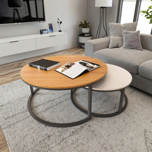 <span class=keywords><strong>Table</strong></span> basse en chêne à panneau <span class=keywords><strong>extensible</strong></span> facile à assembler au design <span class=keywords><strong>scandinave</strong></span> moderne pour la maison, la cuisine et le salon. - Product Image 4