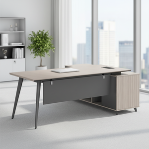 Ensemble de bureau <span class=keywords><strong>et</strong></span> chaise de direction en PVC, style minimaliste moderne, pour usage commercial - Product Image 1