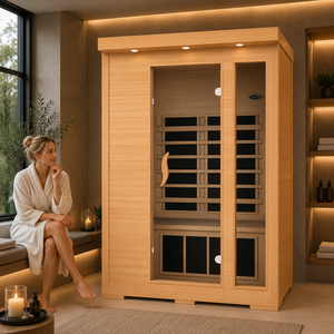 Chambre infrarouge pour 2 personnes avec bar à oxygène, lumière ambiante LED et conception d'assemblage portable - Product Image 1