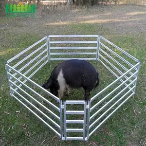 Cattel Fence Panel Low Maintenance Iron and Steel Sheep Cattle Field Gate Coated and Easily Assembled for Factory Use