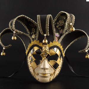 Máscaras Venecianas <span class=keywords><strong>de</strong></span> <span class=keywords><strong>Payaso</strong></span> para Todo el Rostro, Pintadas a Mano, Máscara <span class=keywords><strong>de</strong></span> Pared para Carnaval, Cosplay, Máscara <span class=keywords><strong>de</strong></span> Bufón - Product Image 2