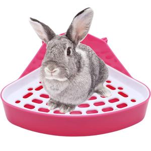 Toilette lapin coin litière pot de toilette pour animaux de compagnie pour cochons d'inde Hamster <span class=keywords><strong>furet</strong></span> lapin petit Animal Chinchilla litière - Product Image 1