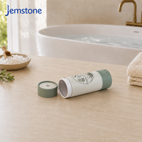 Emballage en tube de papier carton biodégradable avec logo personnalisé pour bombes de bain, shampoing sec en poudre, tube cylindrique en kraft, boîte d'emballage