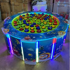 2024 New Indoor Children's Electric Mechanical Fishing Machine Multiplayer Square <b>Entertainment</b> Arcade Equipment Fish Pond - Product Image 2