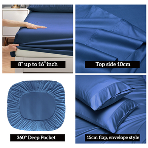 100% Tre Khăn Trải Giường 300 Chủ Đề Đếm Phong Cách Phương Tây Được Trang Bị Và Tấm Phẳng Bộ Đồ Giường Bộ Sưu Tập - Product Image 4