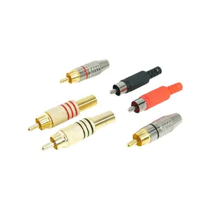 China manufacture HIFI Audio RAC Carbon Fiber Copper Audio Cable rac connector