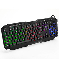 Clavier de jeu multimédia Keywin personnalisable pleine taille 104 touches, gravure laser, rétroéclairage LED arc-en-ciel, membrane, vente flash
