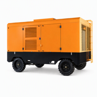 Compresseur d'air à vis portable à grande cylindrée à deux étages WT250-34/20, 34 m/min, 20 bar, diesel, 4 roues