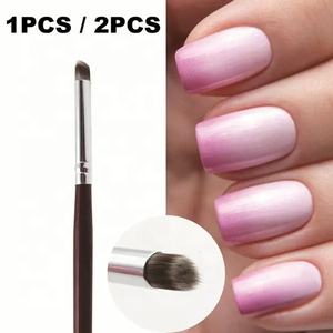 Cepillo de <span class=keywords><strong>uñas</strong></span> con mango de madera rojo oscuro, bolígrafo degradado oblicuo, Gel para <span class=keywords><strong>hombre</strong></span>, herramienta de dibujo de salón DIY, bolígrafo especial para pintura de <span class=keywords><strong>uñas</strong></span> - Product Image 5