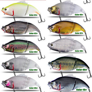 Howell 190mm 135g Duplo Articulado ABS Plástico Isca De Pesca Molde Hard Artificial <span class=keywords><strong>Swim</strong></span> Iscas para Zander Sea Bass para River Lake - Product Image 4