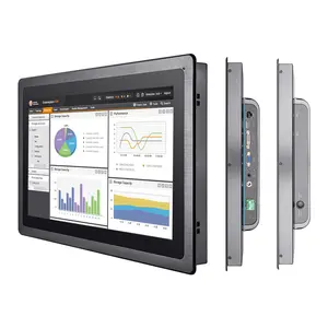 Monitor LCD industrial IP65 marinho à prova d'água 15 // 21.5/27 Polegadas 1000 Nits Monitor de alto brilho com tela sensível ao toque capacitivo para uso externo