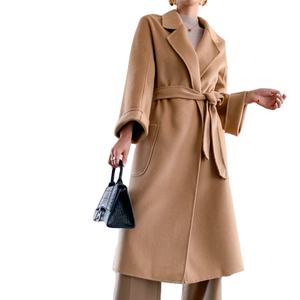 100% laine double face cachemire pardessus ceinture de luxe personnalisé femmes trench-coat long <span class=keywords><strong>2022</strong></span> - Product Image 1