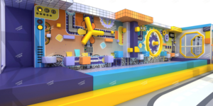 Aire de jeux intérieure pour enfants avec trampoline, toboggan et mur d'escalade, design unique et ludique, fabrication directe en usine, personnalisable sur le thème de <span class=keywords><strong>Mario</strong></span> - Product Image 3
