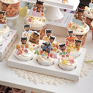 น้ำผึ้งและรสหวาน ท็อปเปอร์เค้กเนจ่า อะคริลิค ของตกแต่งวันเด็ก ของตกแต่งวันเกิด สไตล์จีน อุปกรณ์ตกแต่งเค้ก - Product Image 3