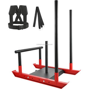 500 lbs Fitness Poids Luges Cross Training Football Power Sled Traîneau à traction réglable avec <span class=keywords><strong>harnais</strong></span> - Product Image 2