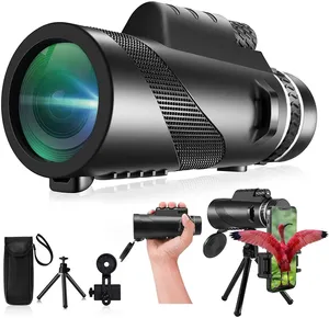 Ceenda 80x100 Monocular-Telescope High Powered for Smartphone Low Night Vision Monocular for Adults binoculars