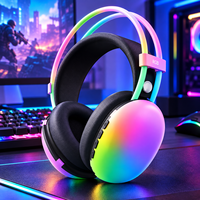 Headset Gaming Nirkabel Langsung dari Pabrik, Headphone Over Ear dengan Suara Stereo untuk Gaming PC