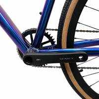 Vélo de Gravel en Alliage d'Aluminium 700c avec Axe Traversant, Guidon Coupé, 1x12 Vitesses, Freins à Disque Hydrauliques, Tailles de Cadre 430 470 500 530mm