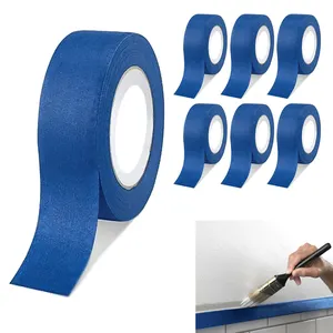 Free sample Blue Crepe Paper Adhesive Tape Painters Masking Tape for Car Painting