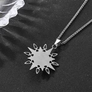 Eight Pointed Star Evil Eye Pendant <b>Titanium</b> Steel Men's Necklace SP953 - Product Image 3