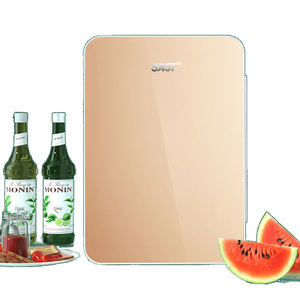 Mini Refrigerador de 20L <span class=keywords><strong>con</strong></span> Panel de Acero Inoxidable y Doble Enfriamiento, Ideal para Dormitorios, Autos y Uso Doméstico, <span class=keywords><strong>con</strong></span> Espacio para Almacenamiento de Cosméticos, en Oferta - Product Image 5