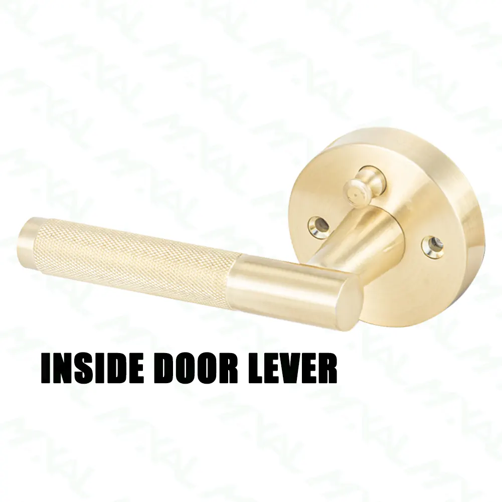 MAXAL Polished Brass Zinc Alloy Square Lever Door Handle Design Handles Wooden Doors Round lever lock Privacy Lock