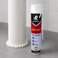 Mousse de polyuréthane MUCHAO A33 750ml à durcissement rapide, sans déformation, pour cadres de fenêtres, joints de portes, fixation de fenêtres, panneaux décoratifs