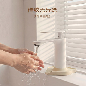 Silicone Faucet Drip Tray 109mm X 106mm For Kitchen Bathroom Sink Water Drainage Mat Minimalist Design Easy Installation - Product Image 3