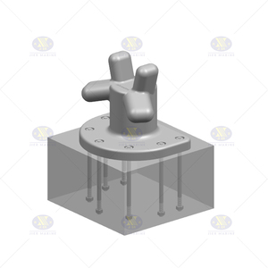 Pilón de amarre multiusos de acero fundido con forma de cuerno de ciervo, popular para muelles, embarcaciones, suministros marinos y puertos, ampliamente utilizado, marca JIER - Product Image 1
