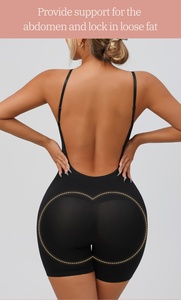 <span class=keywords><strong>Body</strong></span> modellante sexy senza schienale, imbottito, modellante fianchi e vita, senza cuciture, in nylon, con fascia in vita aderente, taglia grande, intero. - Product Image 5