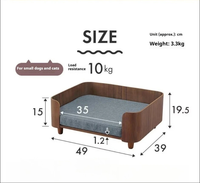 Canapés-lits et meubles en bois personnalisés de luxe et de qualité supérieure pour animaux de compagnie Nid de canapé pour lit pour chien et chat Teddy Golden Retriever