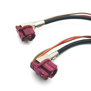 Cable de vídeo de imagen de marcha atrás de coche hembra a hembra código HSD D de 4 + 2 pines de ángulo recto para BMW - Product Image 5