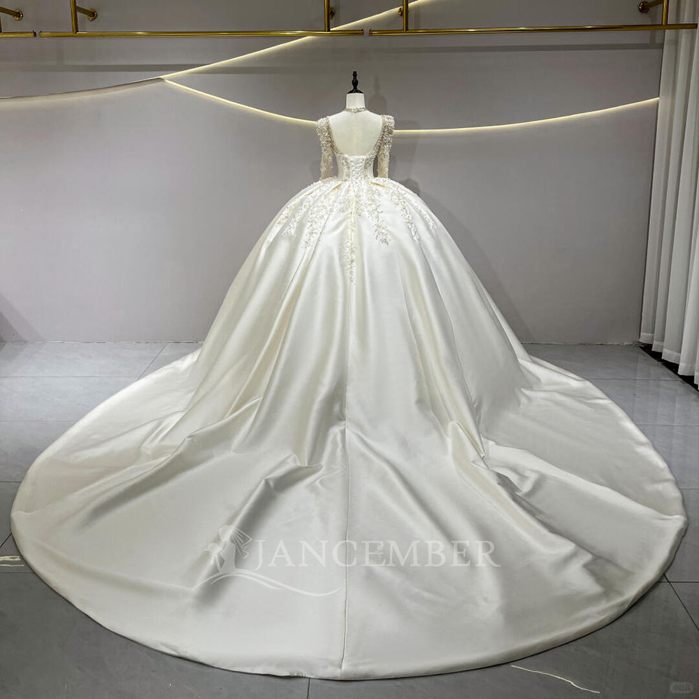 satin wedding dresses elegant