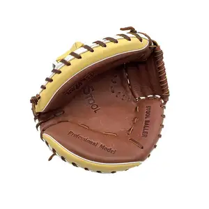 Guanti da Baseball di seconda mano messico 2023 vendite calde bianco 1 pezzo Logo personalizzato guanti Unisex durevoli in pelle colore personalizzato