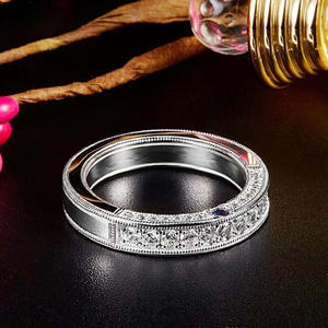 Q321 Silver <b>Diamond</b> <b>Bracelet</b> Women's Wedding Blue Sapphire Round Brilliant Cut Natural D Color White <b>Diamond</b> <b>Bangle</b> - Product Image 1