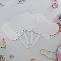 Produits les plus vendus 2025 Fabricant Nouveau Style Impression Personnalisée Sublimation Ventilateurs à main en plastique portables de couleur unie