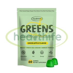 Органическая добавка, Спирулина, хлорелла, брокколи, капуста, суперпродукты, зеленый мешок, супер зелень, мармелины - Product Image 2