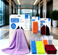Serviette rafraîchissante personnalisée avec code QR, serviette de sport froide avec impression QR pour promotion d'entreprise