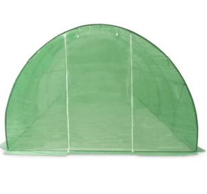 12x3x2m Métal Galvanisé Jardinage <span class=keywords><strong>Jardin</strong></span> Serres <span class=keywords><strong>Tunnel</strong></span> Serre Métal <span class=keywords><strong>Tube</strong></span> + PE Couverture Nature Sous Pression Type De Bois Traité - Product Image 2