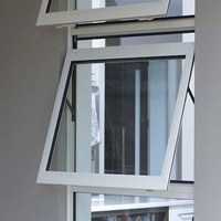 Ventana Abatible de Aluminio con Rotura de Puente Térmico de Alta Calidad, Ventanas de Aluminio con Doble Acristalamiento Insonorizadas para Residencias