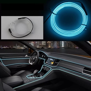 5M EL auto stile ambiente luce fredda luce linea luci auto Neon auto LED RGB interno atmosfera striscia di luce - Product Image 4