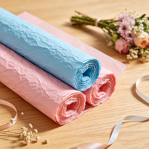 Flexible Crepe <b>Paper</b> Vibrant Color DIY Craft Material For Flower Making Party Decor And Gift <b>Wrapping</b> - Product Image 5