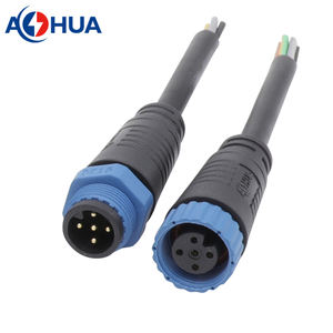 Стандартный штекер светодиодный уличный свет мощность мужской женский водонепроницаемый кабельный разъем 4pin - Product Image 5