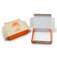 Cajas de Regalo Personalizadas para Marcas de Ropa, Cartón Corrugado con Laminado Mate, Impresión de Logotipo Personalizado para Embalaje de Envíos