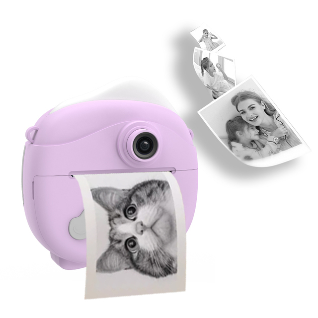 Kids Digital Camera with Instant Print Feature 1080P FHD 12MP CMOS Imaging Sensor Media Type MP3 Additional Function