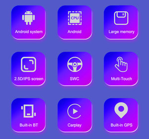 เครื่องเล่น <span class=keywords><strong>MP5</strong></span>บลูทูธ9นิ้ว6 + 128กรัมระบบแอนดรอยด์ระบบนำทาง GPS CarPlay DVD Mirror Link - Product Image 6