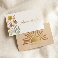 Cartes de visite de luxe personnalisées de haute qualité avec dorure à chaud et motif personnalisé, cartes de remerciement pour imprimante de petite entreprise