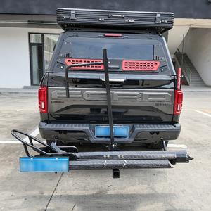 Porte-<span class=keywords><strong>moto</strong></span> et vélo électrique pliable SNDN à fixer sur l'<span class=keywords><strong>attelage</strong></span>, <span class=keywords><strong>support</strong></span> arrière robuste en acier 500 LBS avec sangles à cliquet et rampe de chargement pour camion - Product Image 5