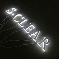 Letrero de Letras Personalizado en Acero Inoxidable y Acrílico con Retroiluminación LED 3D para Hospitales y Empresas, Uso Interior/Exterior