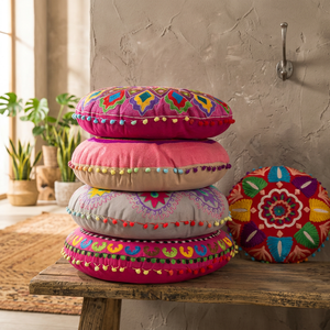 2020 personnalisé maison décorative motif floral rond sol assis coussin de siège pour la décoration de la maison - Product Image 3